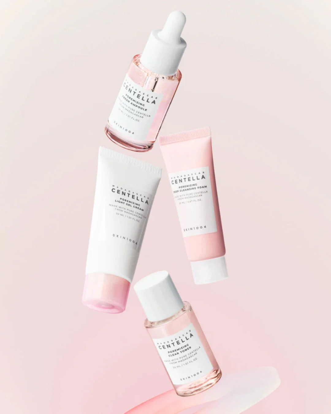 SKIN1004 Poremizing Travel Kit, 20 мл + 15 мл + 30 мл + 30 мл