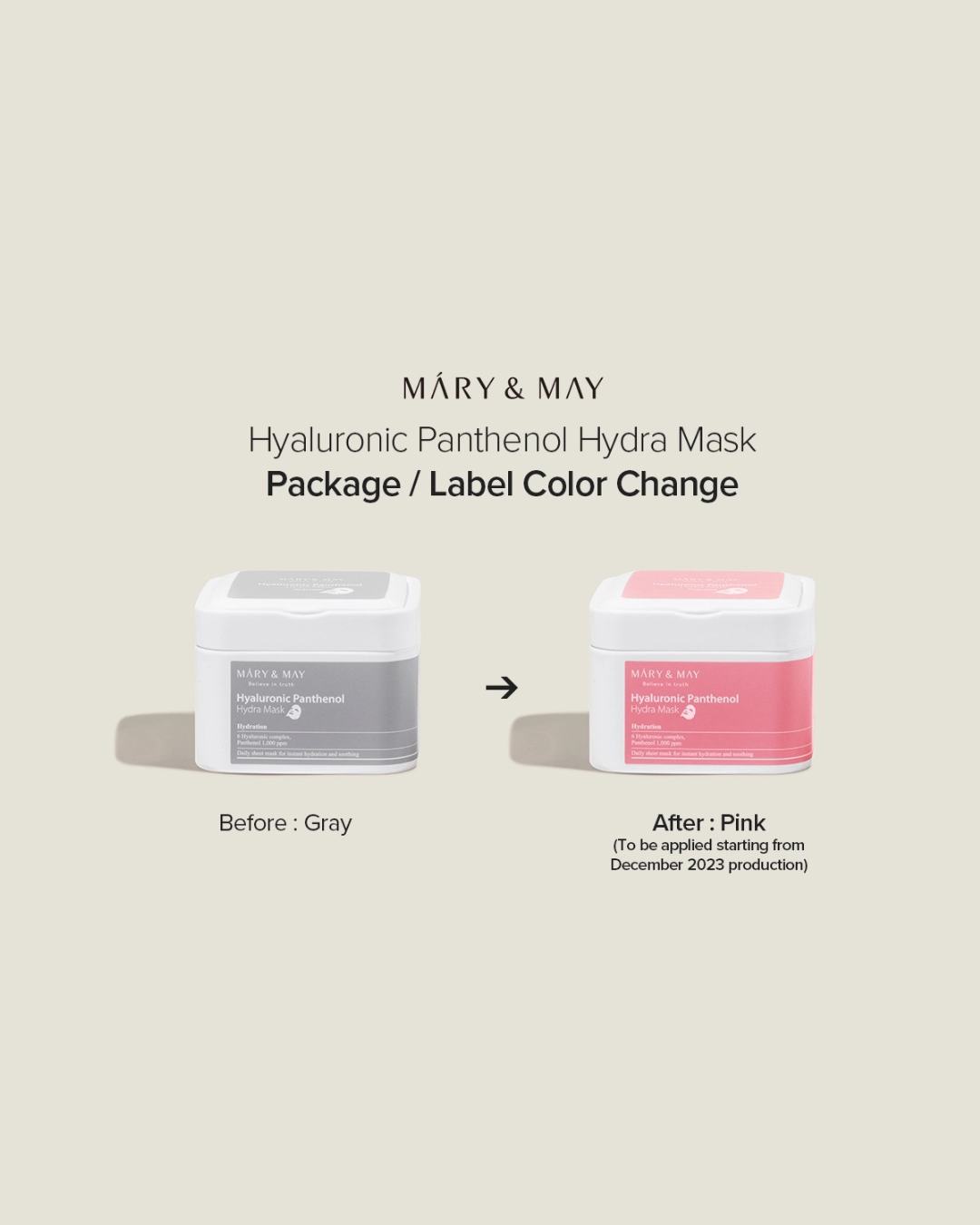 Mary&May Hyaluronic Panthenol Hydra Mask