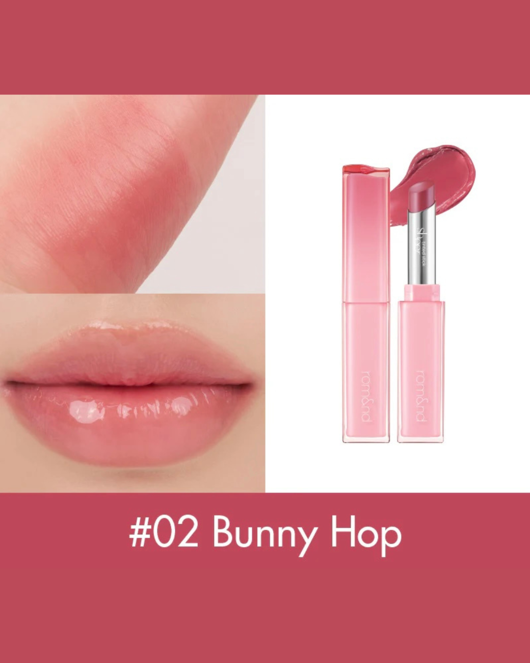 Rom&Nd Sheer Tinted Stick #02 Bunny Hop