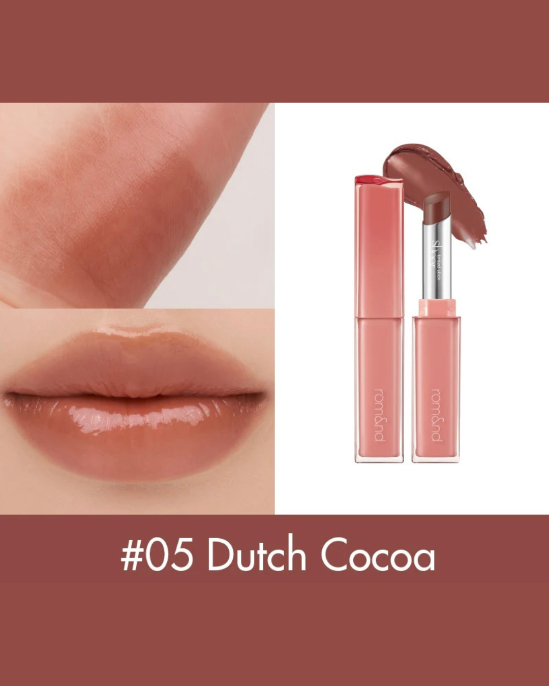 Rom&Nd Sheer Tinted Stick #05 Dutch Cocoa