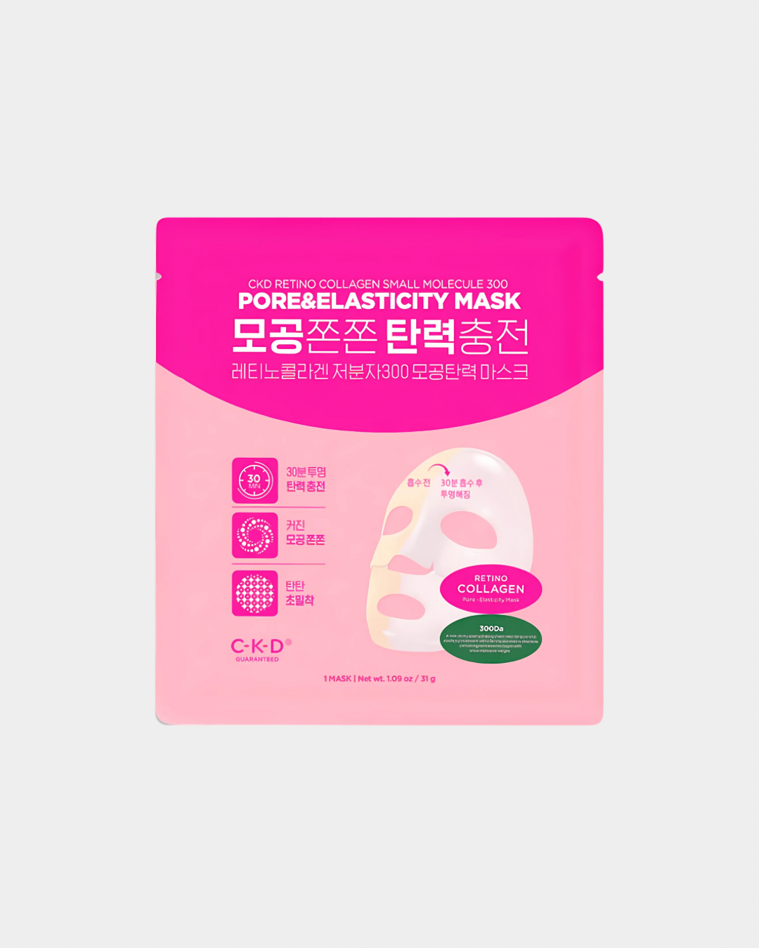 CKD Retino Collagen Small Molecule 300 Pore & Elasticity Mask