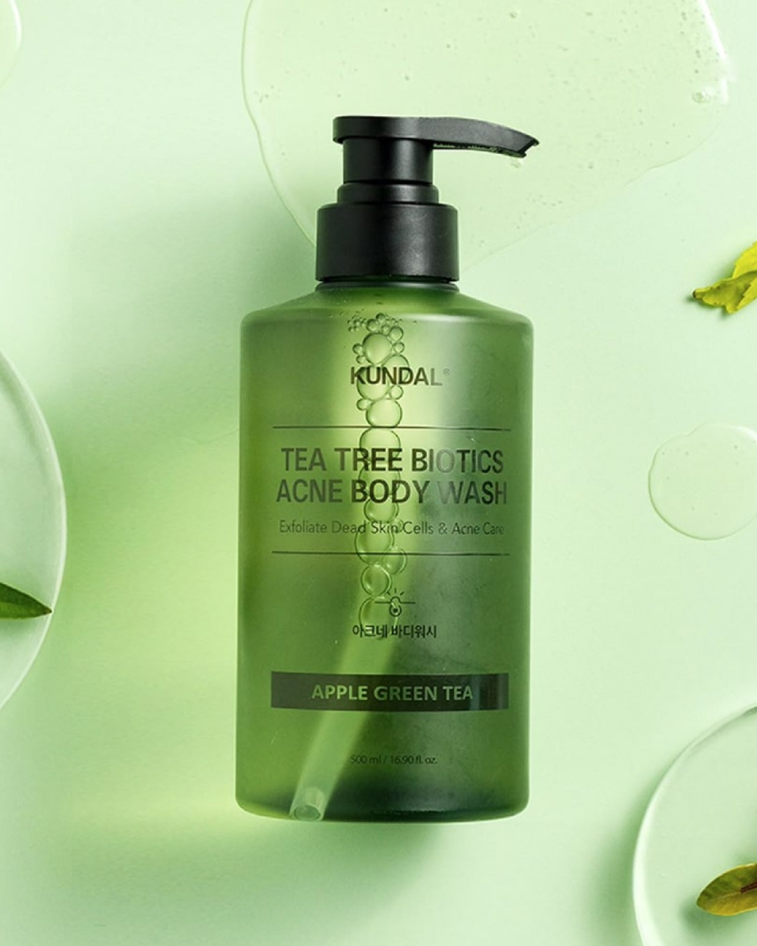 Kundal Tea Tree Biotics Acne Body Wash Apple Green Tea, 500 мл