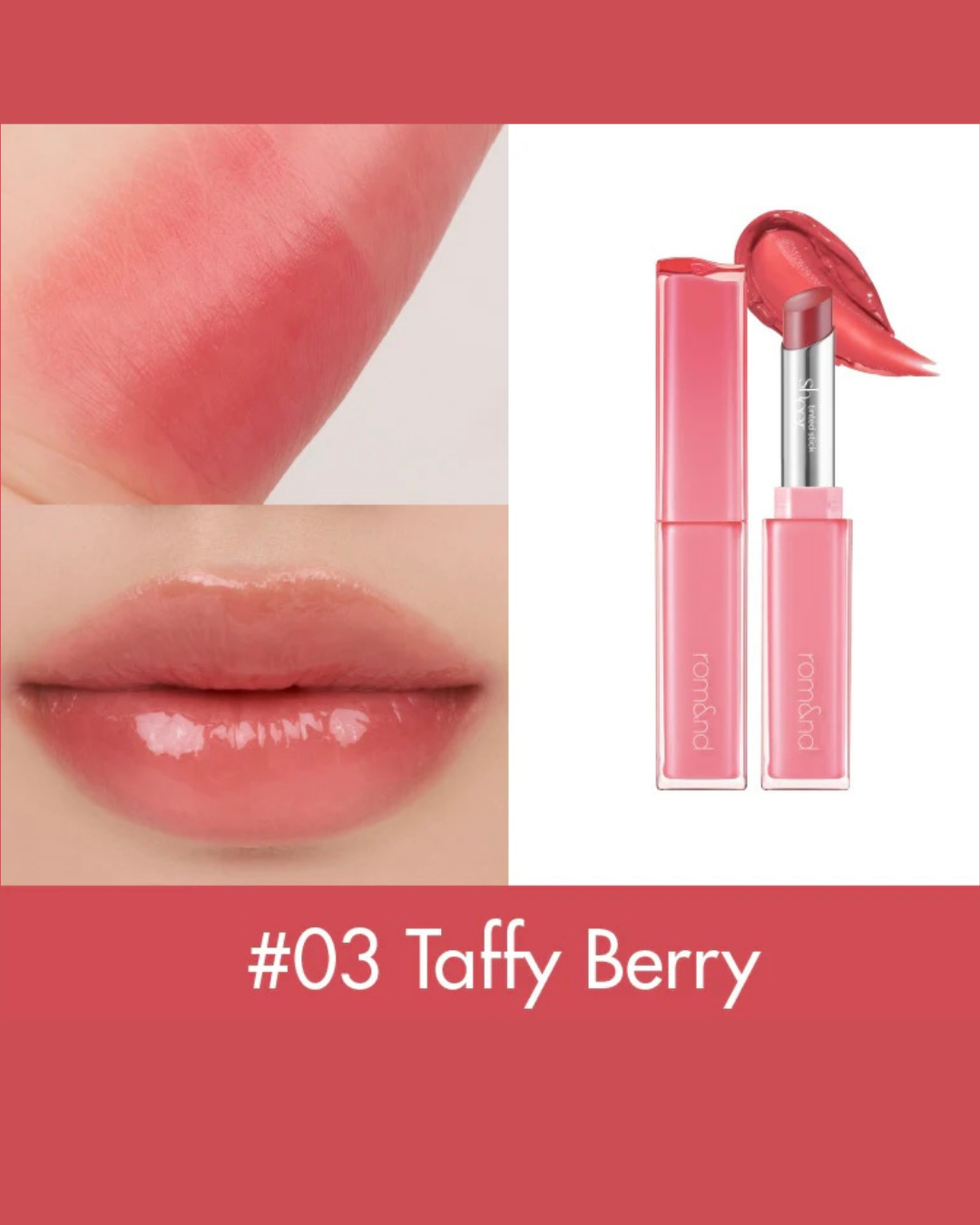 Rom&Nd Sheer Tinted Stick #03 Taffy Berry 