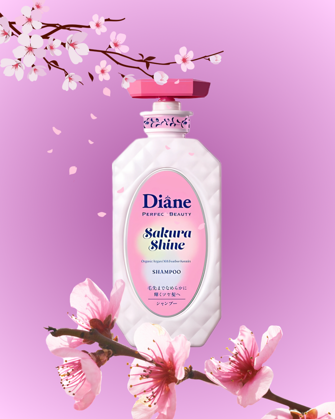 Moist Diane Perfect Beauty Extra Shine Sakura Shampoo