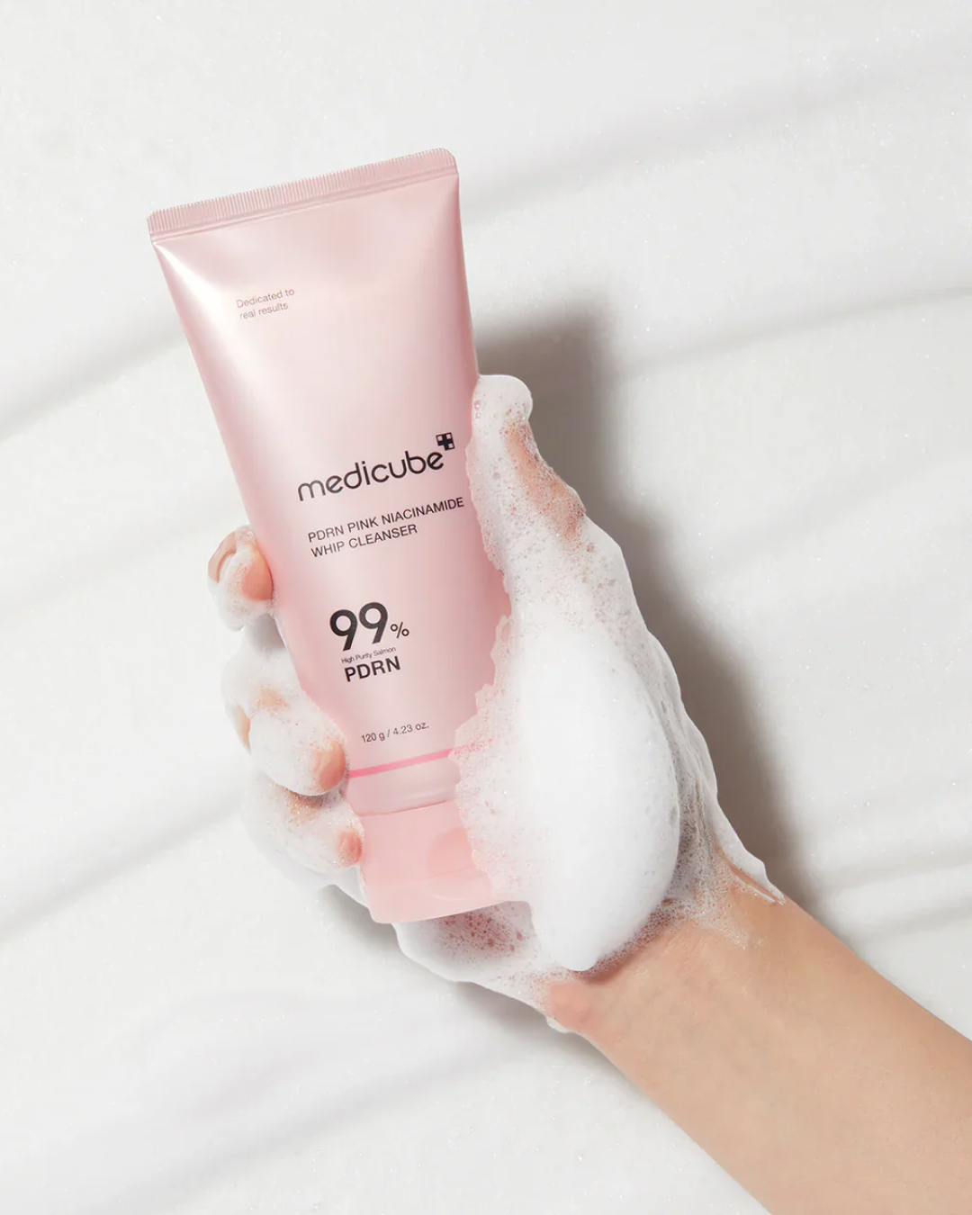 Medicube PDRN Pink Niacinamide Whip Cleanser, 120гр