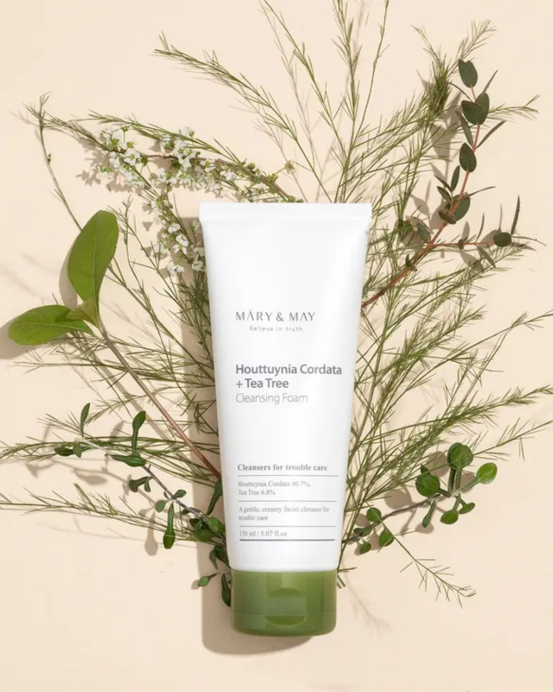 Mary&May Houttuynia Cordata + Tea Tree Cleansing Foam