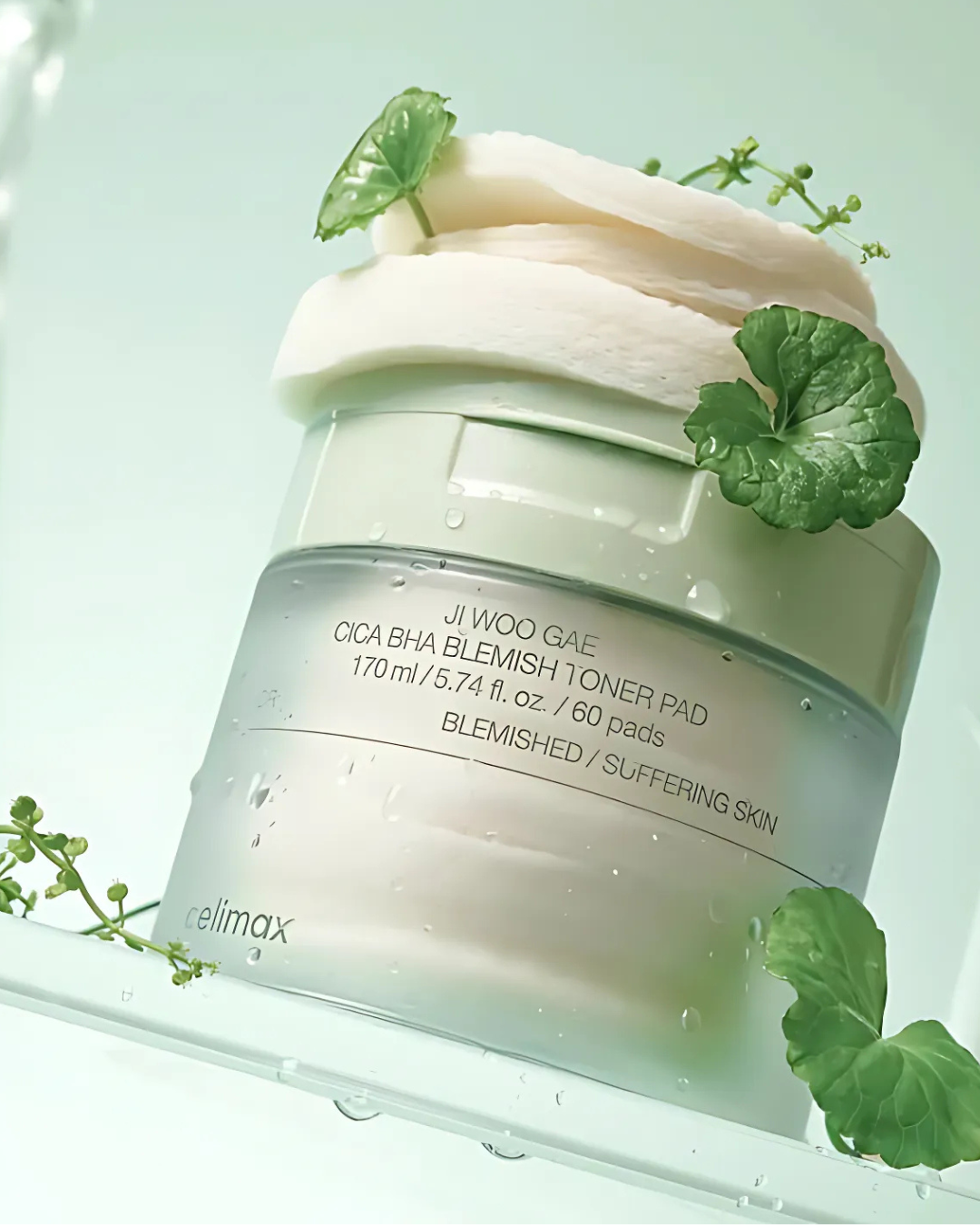 Celimax Ji Woo Gae Cica BHA Blemish Toner Pad 170 ml